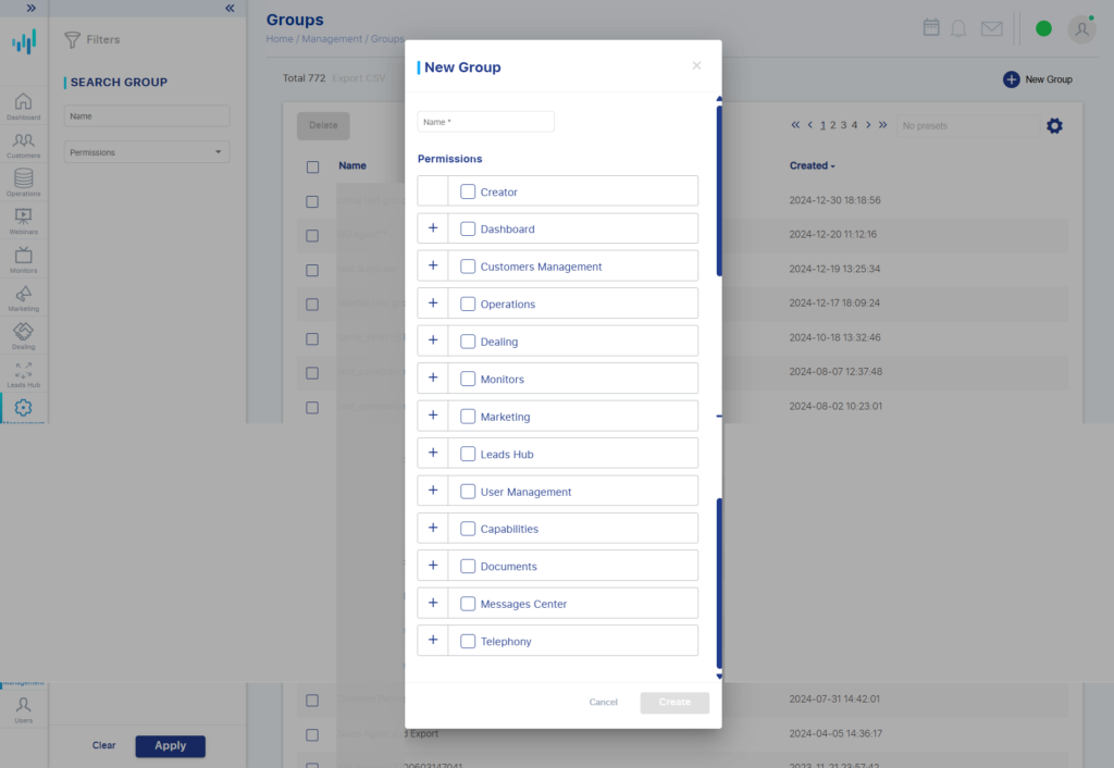 crm groups
